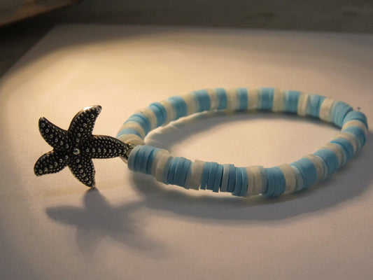 Blue and White Bracelet