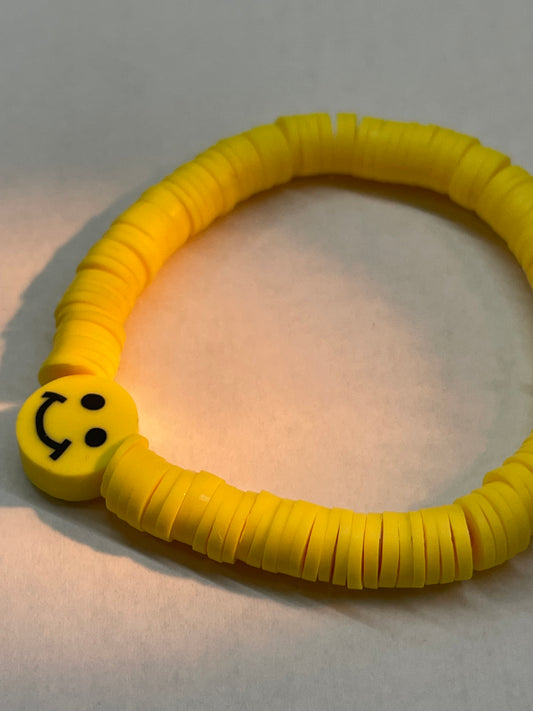 Yellow Smiley Bracelet