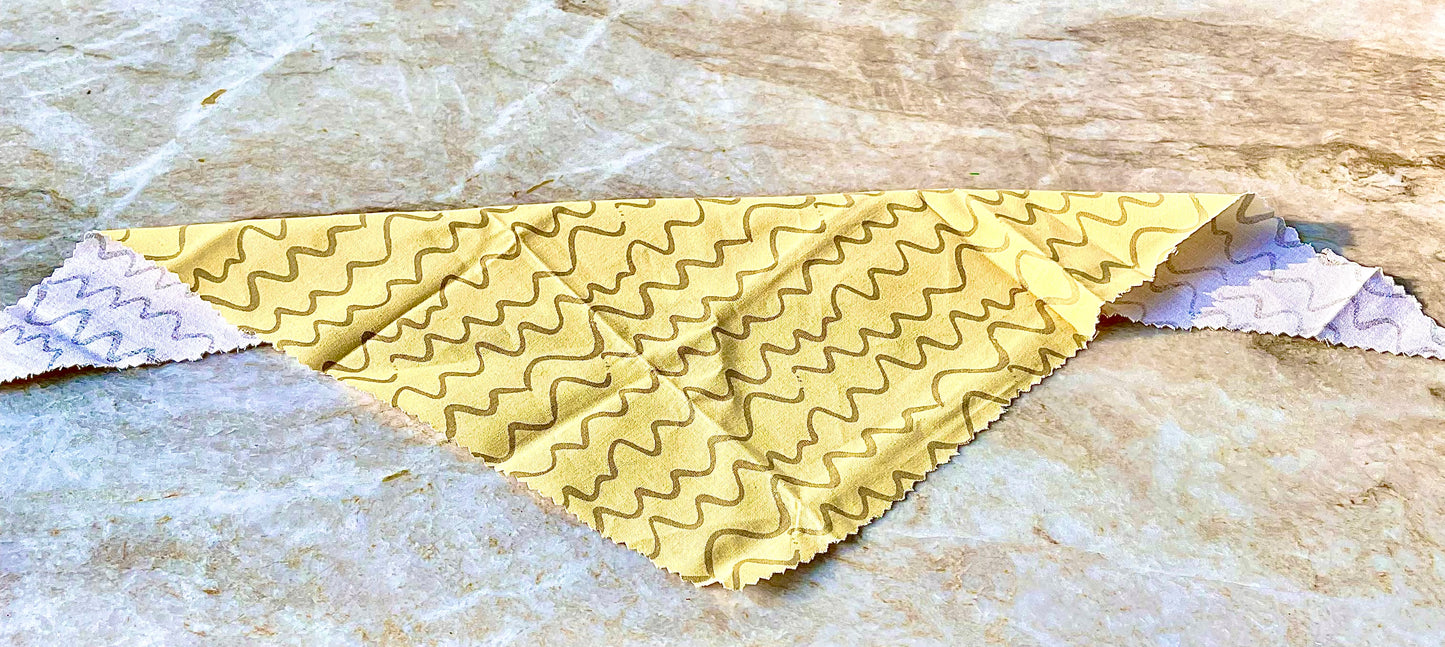 Yellow Zigzag Handkerchief