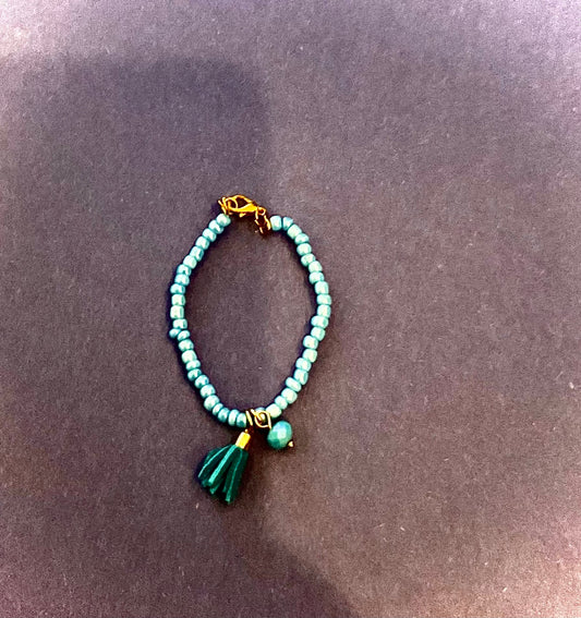 The Blue Tassel Bracelet